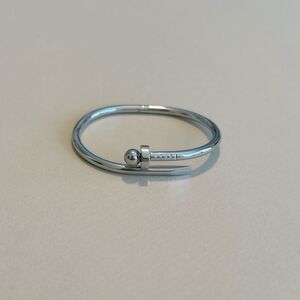 Silver Nail Design Bracelet N1501